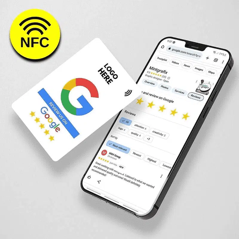 nfc google review card india